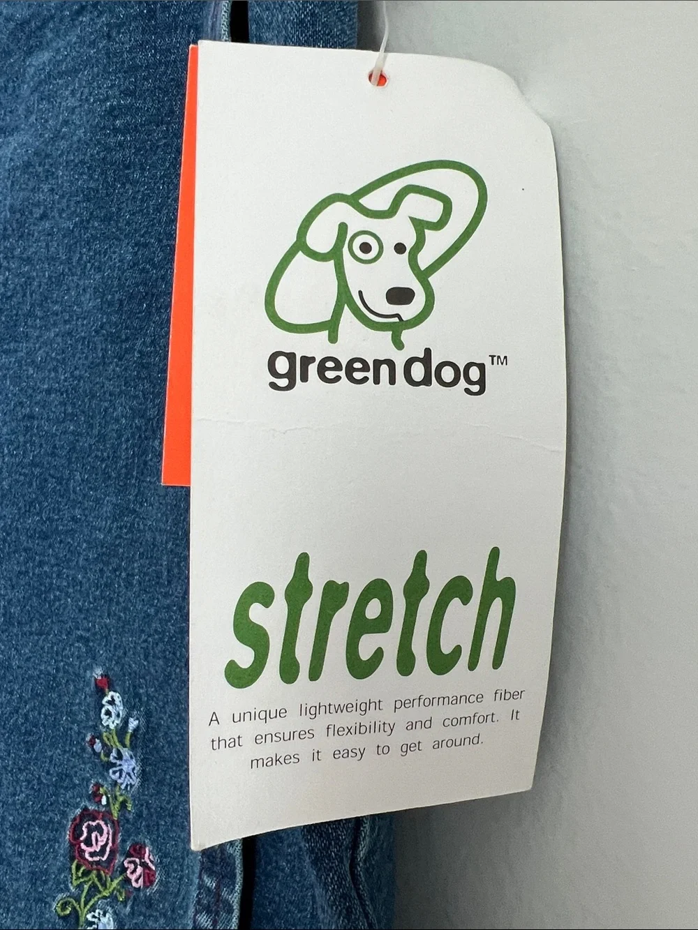 GreenDog | Kids Denim Skort with Floral Embroidery NWT Size 14